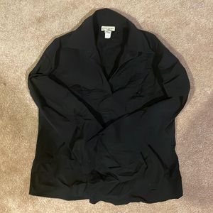 Banana Republic black collared blouse.  w large